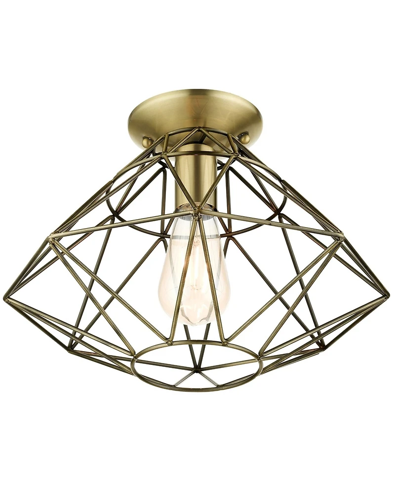 Geometric 1 Light Flush Mount