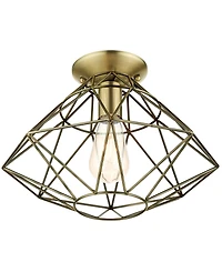 Geometric 1 Light Flush Mount