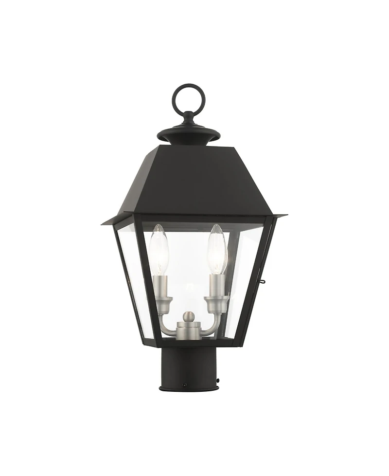 Mansfield 2 Lights Outdoor Post Top Lantern