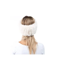 Marcus Adler Women's Plush Faux Fur Stretch Headband