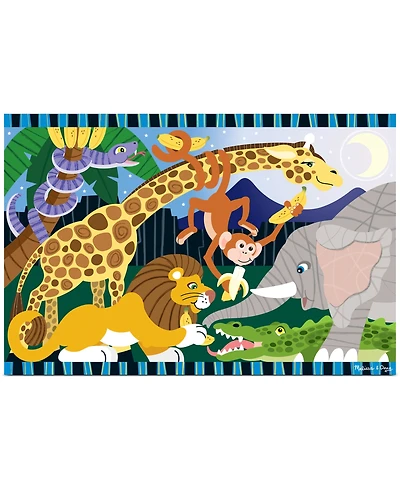 Melissa and Doug Kids Toy, Safari Social 24-Piece Floor Puzzle