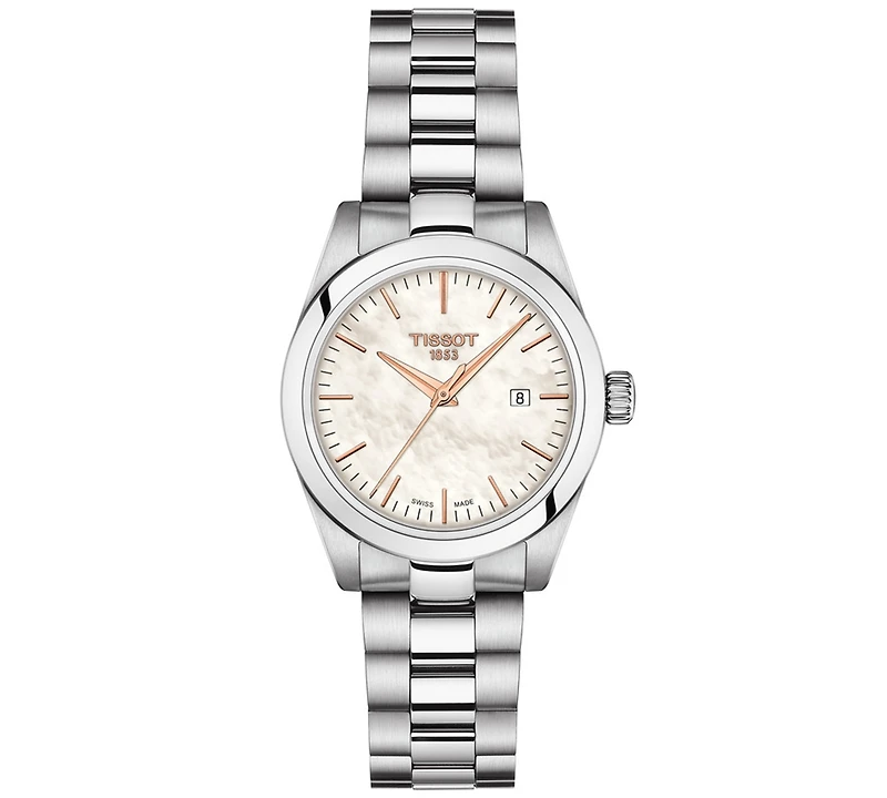 Tissot Women's Swiss T-My Lady Stainless Steel Bracelet Watch 29.3mm Gift Set