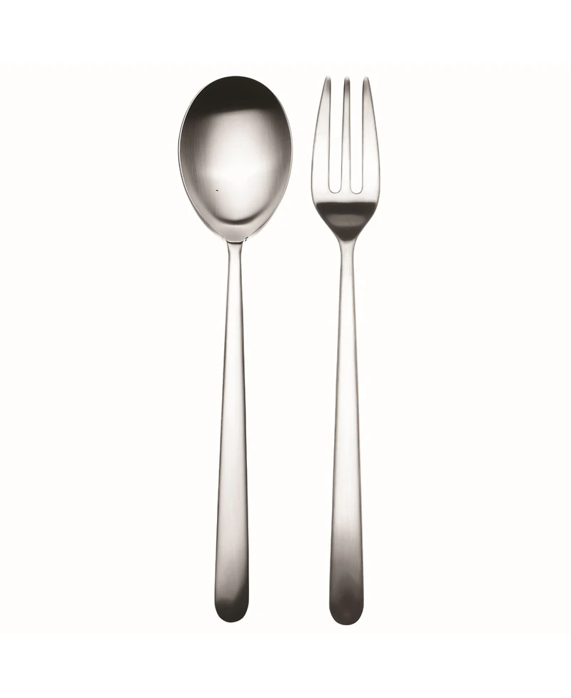 Mepra Serving Fork and Spoon Linea Cutlery, Set of 2