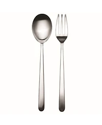 Mepra Serving Fork and Spoon Linea Cutlery, Set of 2