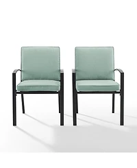 Kaplan 2 Piece Outdoor Dining Chair Set