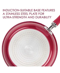 Rachael Ray Create Delicious Enameled Aluminum Nonstick 3-Qt. Steam Set