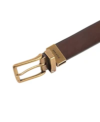 Tommy Hilfiger Big Boys Navy Blue and Brown Reversible Stretch Belt