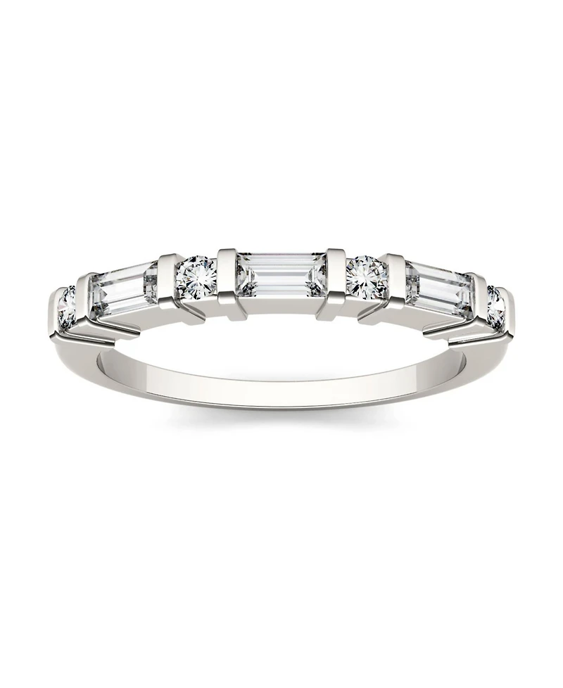 Moissanite Baguette Wedding Band 1/2 ct. t.w. Diamond Equivalent 14k White Gold