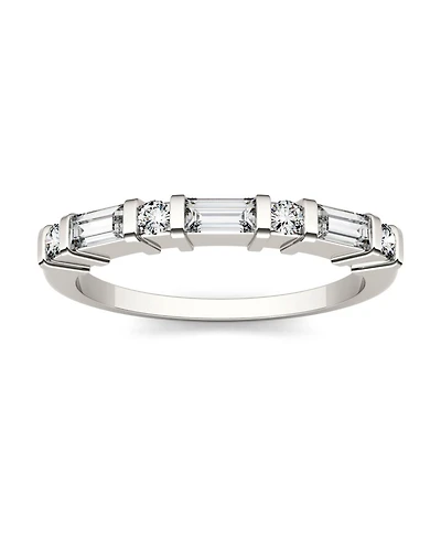 Moissanite Baguette Wedding Band 1/2 ct. t.w. Diamond Equivalent 14k White Gold