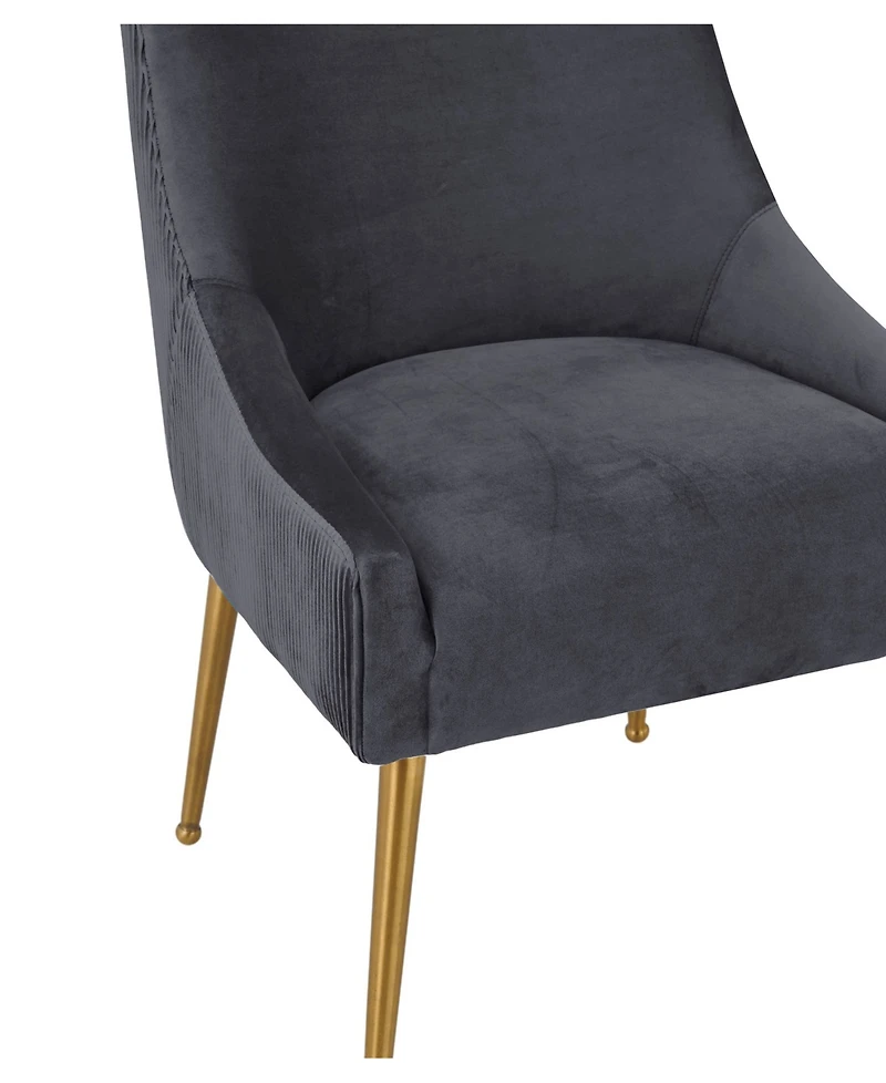 Beatrix Pleated Velvet Side Chair
