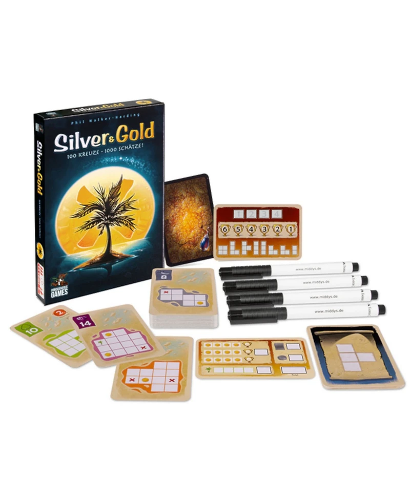 Silver-Tone and Gold-Tone Card Game