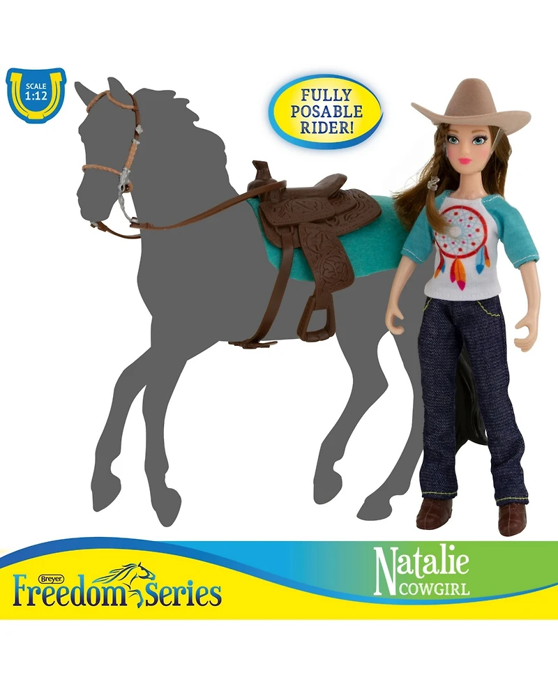 Breyer Classics Freedom Series Natalie Cowgirl Doll and Accessory 5 Piece Set