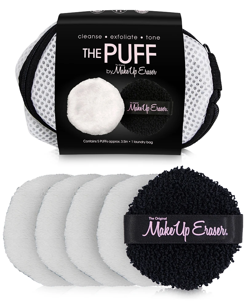 MakeUp Eraser 6-Pc. Toner & Exfoliating Puff Set