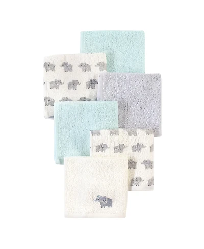 Luvable Friends Boys Set of Six Woven Washcloths