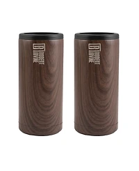 Robert Irvine by Cambridge Insulated Slim Can Coolers, Set of 2