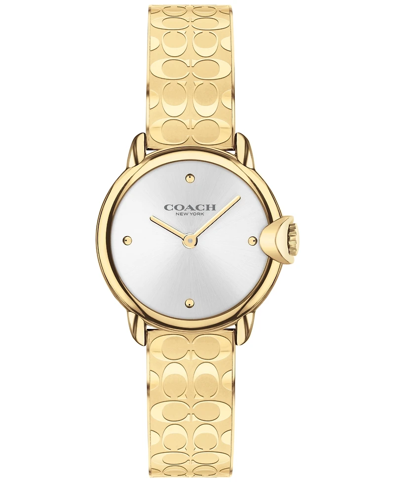 Coach Women's Arden Gold-Tone Bracelet Watch 28mm