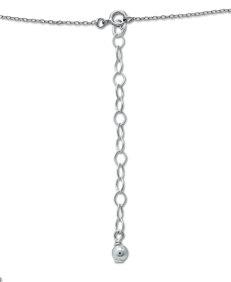 Giani Bernini Simulated Blue Sapphire and Cubic Zirconia Cross Pendant