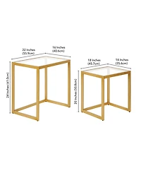 Rocco Nesting Side Table, Set of 2
