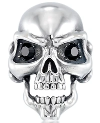 Andrew Charles by Andy Hilfiger Men's Cubic Zirconia Signature Skull Ring Stainless Steel