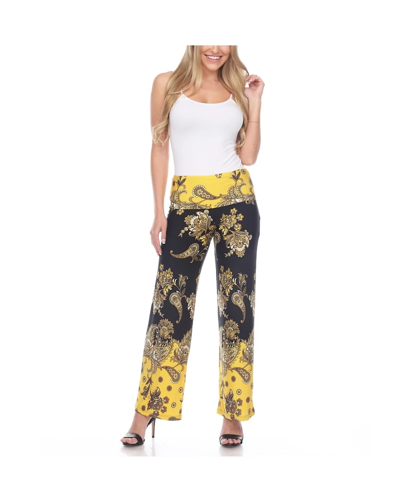 Women's Floral Paisley Printed Palazzo Pant