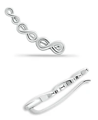 Giani Bernini Infinity Ear Crawler Earrings in 18k Gold Over Sterling Silver or Sterling Silver