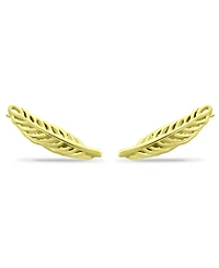 Giani Bernini Feather Ear Crawler Earrings 18k Gold Over Sterling Silver or