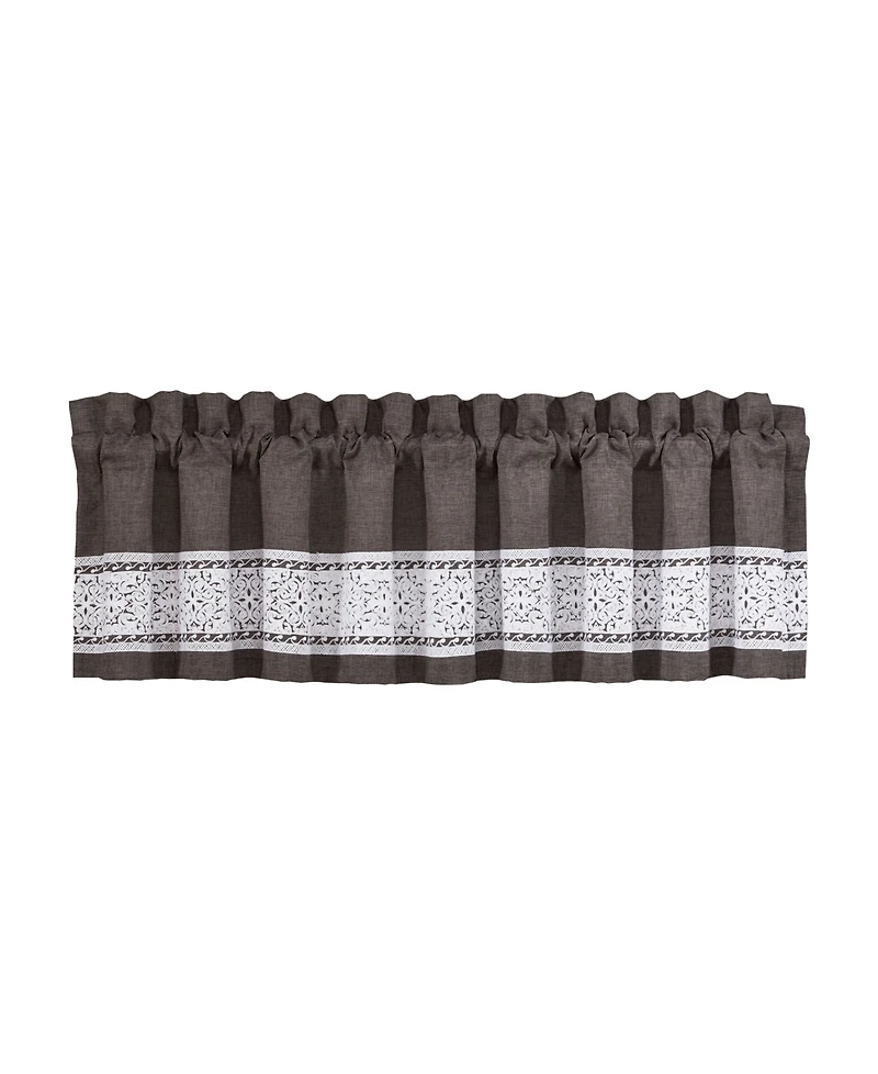 J Queen New York Flint Straight Window Valance, 21.25" x 88"
