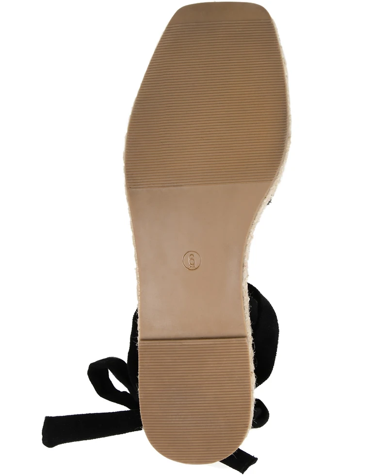 Journee Collection Women's Emelie Espadrille Flat Sandals