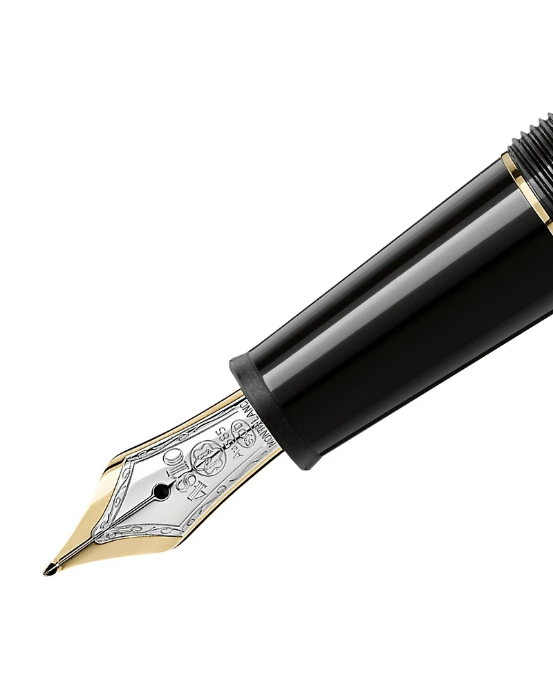 Montblanc Meisterstuck Classique Black Resin & Gold-Coated Fountain Pen