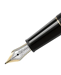 Montblanc Meisterstuck Classique Black Resin & Gold-Coated Fountain Pen
