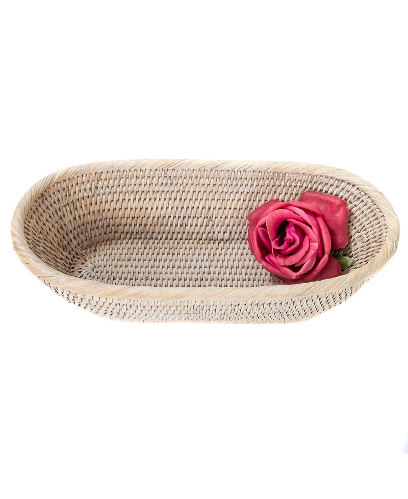 Artifacts Rattan Oval Bread Basket