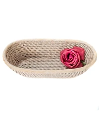 Artifacts Rattan Oval Bread Basket