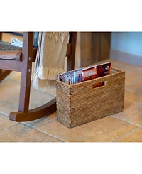 Artifacts Trading Company Rattan Rectangular Magazine Holder