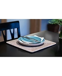 Artifacts Trading Company Rattan Square Placemat
