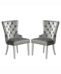 Furniture of America Brindabella Tufted Chairs, Set of 2