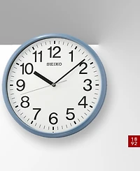 Seiko Classic Light Blue Office Clock