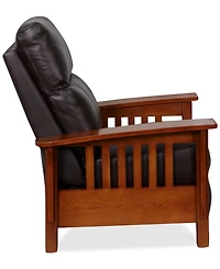 Harrison Leather Pushback Recliner, Created for Macy's