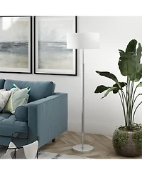 Hudson & Canal 61.5" Metal Simone 2-Light Floor Lamp