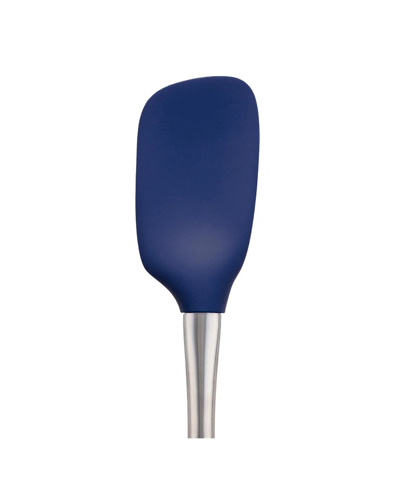 Tovolo Flex-Core Stainless Steel Handled Spoonula, Silicone Spoon Spatula Head