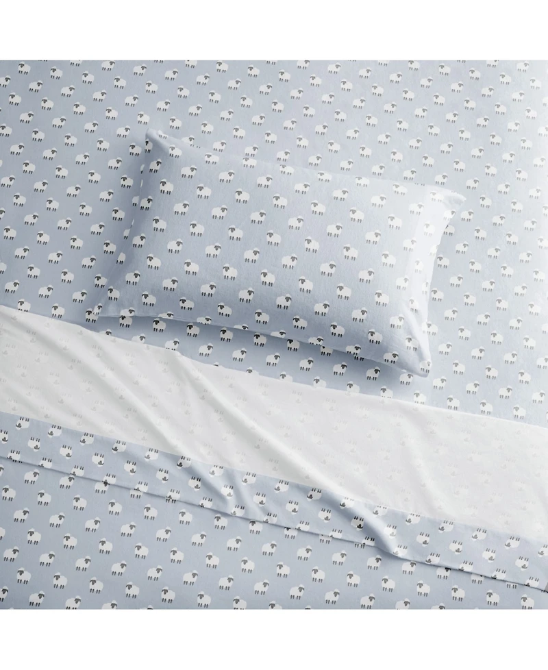 Brielle Home Cotton Flannel 4-Pc. Sheet Set
