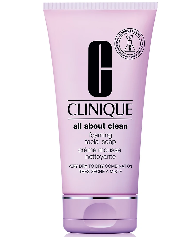 Clinique All About Clean Foaming Face Cleanser with Hyaluronic Acid, 5.0 oz
