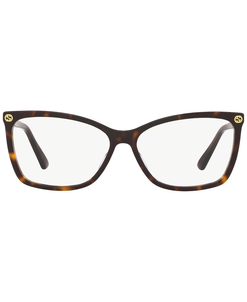 Gucci GG0025O002 Women's Oval Eyeglasses