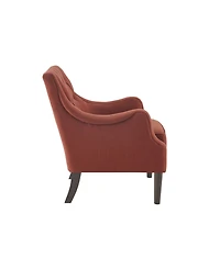 Madison Park Qwen 33.5" High Button Tufted Accent Chair
