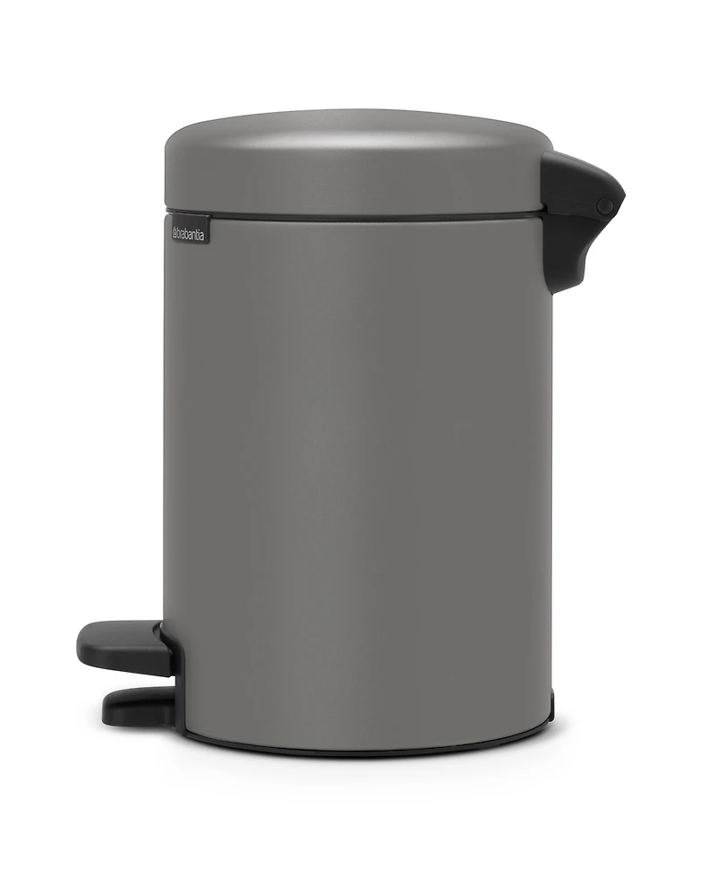 NewIcon Step On Trash Can, 0.8 Gallon, 1.3 Liter