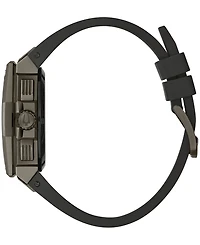 Bulova Men's Precisionist X Black Epdm Rubber Strap Watch 44.5mm