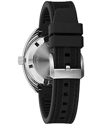Bulova Men's Automatic Oceanographer Gmt Black Polyurethane Strap Watch 41mm