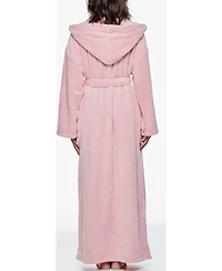 Arus Women's Hooded Full Ankle Length Premium Fleece Bathrobe