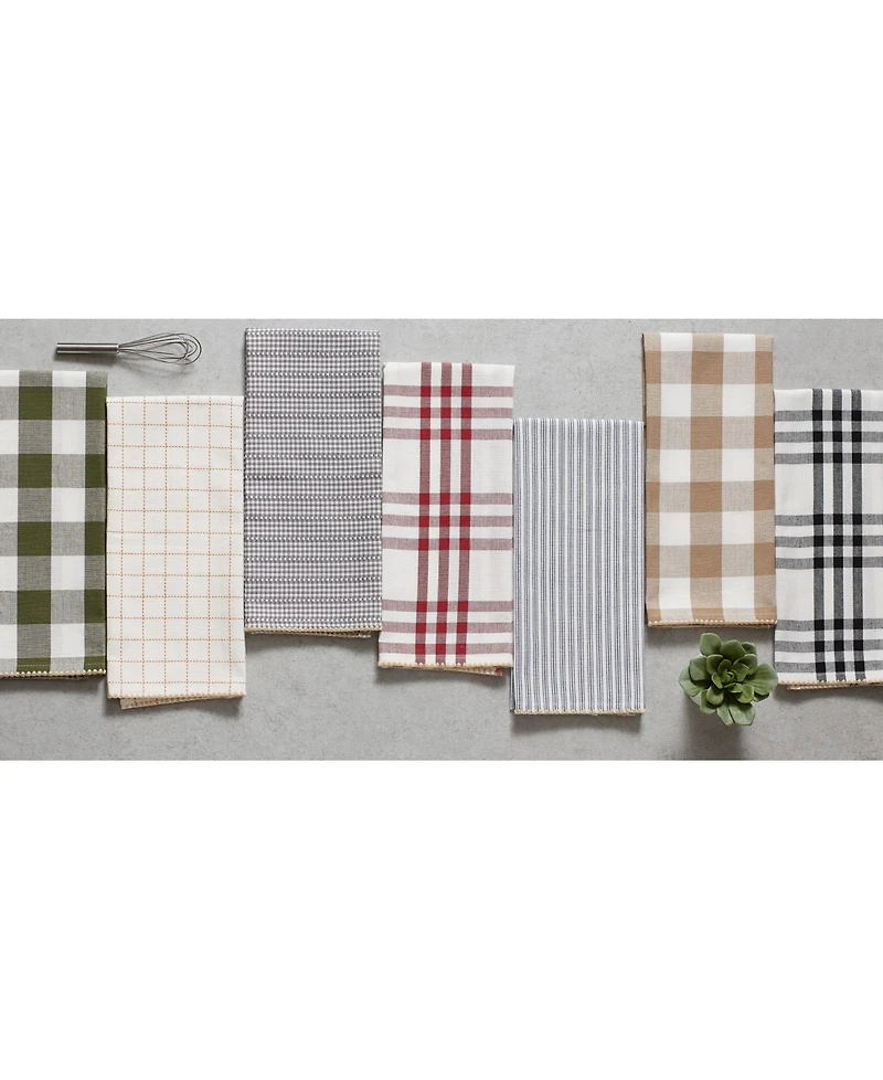 Design Imports Farmhouse Woven Dishtowel, Set of 5