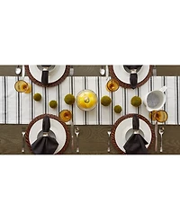 Design Imports Zig Dobby Stripe Table Runner