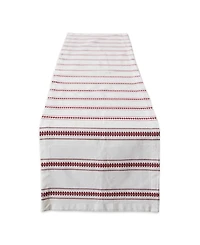 Design Imports Zig Dobby Stripe Table Runner